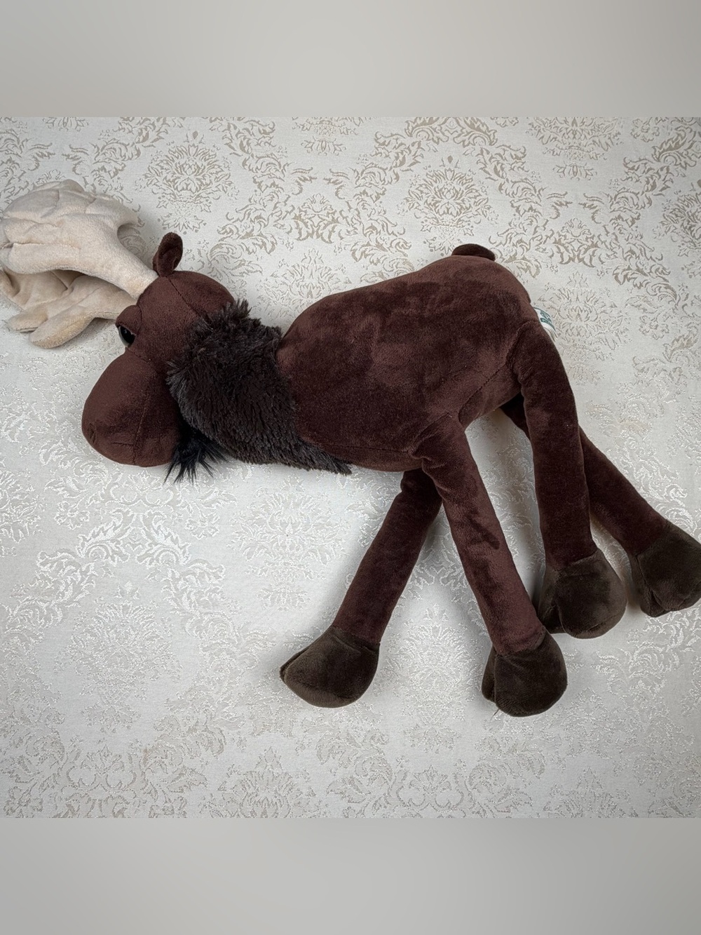Nature Planet Brown Plush Moose Toy - Stuffed Animal, Large